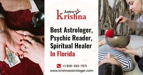 Astrologer Krishna - Famous Indian Astrologer in Florida. Solve your all kind of problems get online solution with pure astrology contact immediately.

Get solutions for any problem like Love and Relationship, Extra-Marital Affair and Divorce, Health Problem, Family Depression, Late Pregnancy, and more.

Visit Us: https://www.krishnaastrologer.com/

Service Area: http://www.krishnaastrologer.com/astrologer-in-florida.html

📞 +1 9293937571
