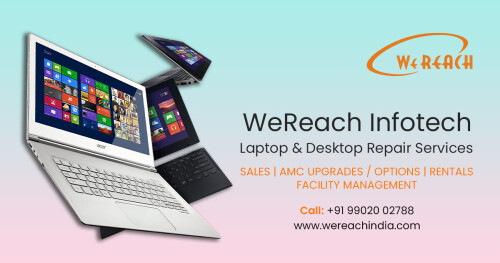 System Care & Solutions - We're in Bangalore

We provide excellent repair solutions for computers, laptops and more. Visit us today. Our computer technicians are ready to serve you in Bangalore. We serve all brands. Same day delivery.

Call us at +91 - 99020 02788

https://www.wereachindia.com