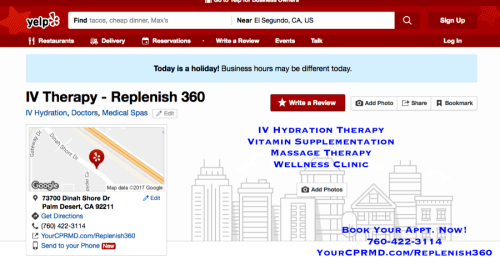 Replenish 360: IV Hydration Therapy and Wellness Services
https://www.edocr.com/v/701akqy6/nartonwillom2/replenish-360-iv-hydration-therapy-and-wellness-se

Replenish 360 offers one of the most affordable wellness and preventative services that are personalized and one of the most activating one-of-a-kind IV drip and infusions, vitamin and antioxidant supplementation, micronutrient therapy, and other additional supplementary wellness services to “renew your body, refresh your mind, and restore performance.”