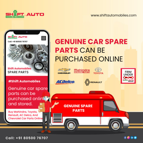 Shiftautomobiles, one of the largest online distributors of Mahindra, Toyota, Renault, AC Delco, And Chevrolet Car Parts, ensures the durability and compatibility of its products. Find the right spare parts quickly and order them easily at an affordable price. Solutions for a better driving experience find a range of interior and exterior genuine spare parts online with expert customer service.

Website: http://shiftautomobiles.com/