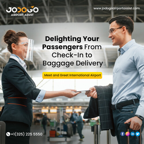 The Meet and Greet Services at international airports offer flexible airport assistance services that delight your passengers from check-in to baggage delivery.

📞 +1(325) 225 5550

🌐 https://www.jodogoairportassist.com