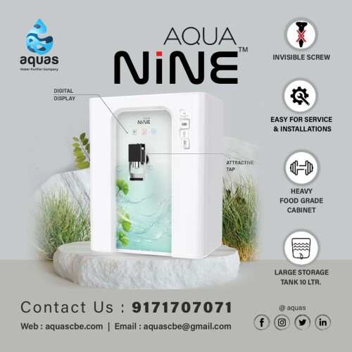 AQUAS Water Purifier is a distributor of advanced RO and UV Water Purifiers. Our offerings of top-notch after-sales service for both RO and UV Water Purifiers. We support diverse sectors, including manufacturing units, hospitals, offices, educational institutes, etc. We are committed to delivering reliable RO and UV water purifiers, along with service, to meet the varied needs of our customers.

Visit Our Website: https://www.aquascbe.com/