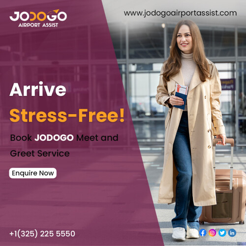 JODOGO Airport Assist is a seamless end-to-end airport experience. Customized airport services for departure, arrival, and connecting passengers. Meet and Greet at the gate.

Book Meet & Greet Service at +1(325) 225 5550

Website: https://www.jodogoairportassist.com
