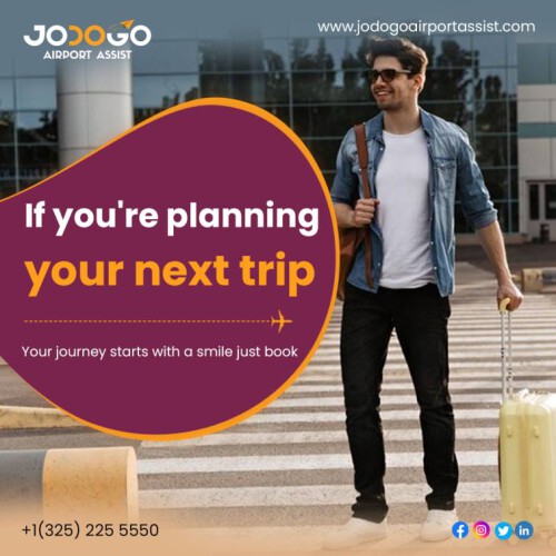 If you're planning your next trip

Book your Jodogo airport assistance services today Your journey starts with a smile and let us take care of the rest.

Please feel free to contact us at any time by phone or email.

Email me with any questions: airportassist@jodogo.com

Book Meet & Greet at +1(325) 225 5550

For More Details: https://www.jodogoairportassist.com/