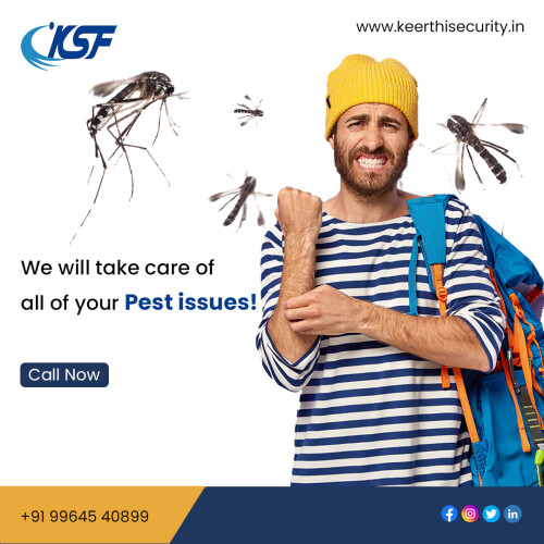 Pest invasion? 

Don't worry! We're the best pest control service in Bangalore. We'll get rid of your pests quickly and effectively, so you can enjoy your home or business pest-free. Call us today for a free consultation!

📲Contact us +91 9964540899

📧Mail us info@keerthisecurity.in

🌐Visit us https://www.keerthisecurity.in/