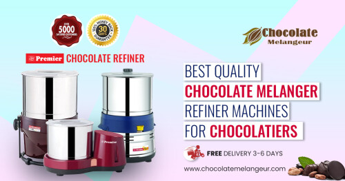 Chocolate Melangeur's Chocolate Conching Machine is a must have the machine for making chocolate. This version is the high-quality Chocolate Melangeur Machinery, it's updated by the transmission from the gearbox, elastic automated motor, and sturdy system control. It may be used for generating high-quality chocolate products. The factors are floor into very small particles, producing a smooth, highly-priced texture.

Shop 100+ varieties of Chocolate Refiner Machine & Nut Butter Machines online at the factory price. Best Quality Guaranteed! Same-Day Dispatch. Free Shipping! Order Soon @ https://www.chocolatemelangeur.com