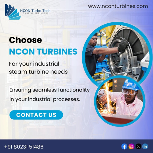 Choose NCON Turbines for your industrial steam turbine needs